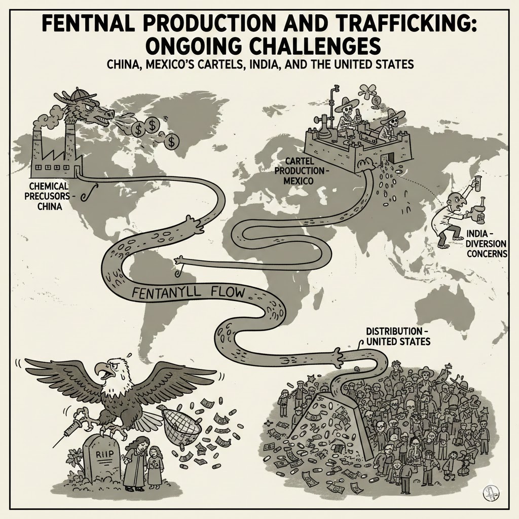 Fentanyl Production and Trafficking